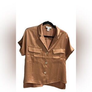 Rachel Zoe Gold Blouse